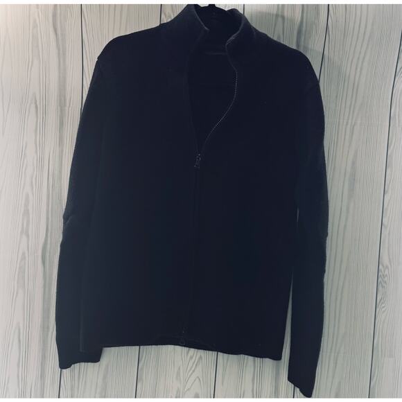 Y2K (2004) Vintage Banana Republic Jacket Mens Large Merino Wool  Full Zip Coat - Picture 1 of 6